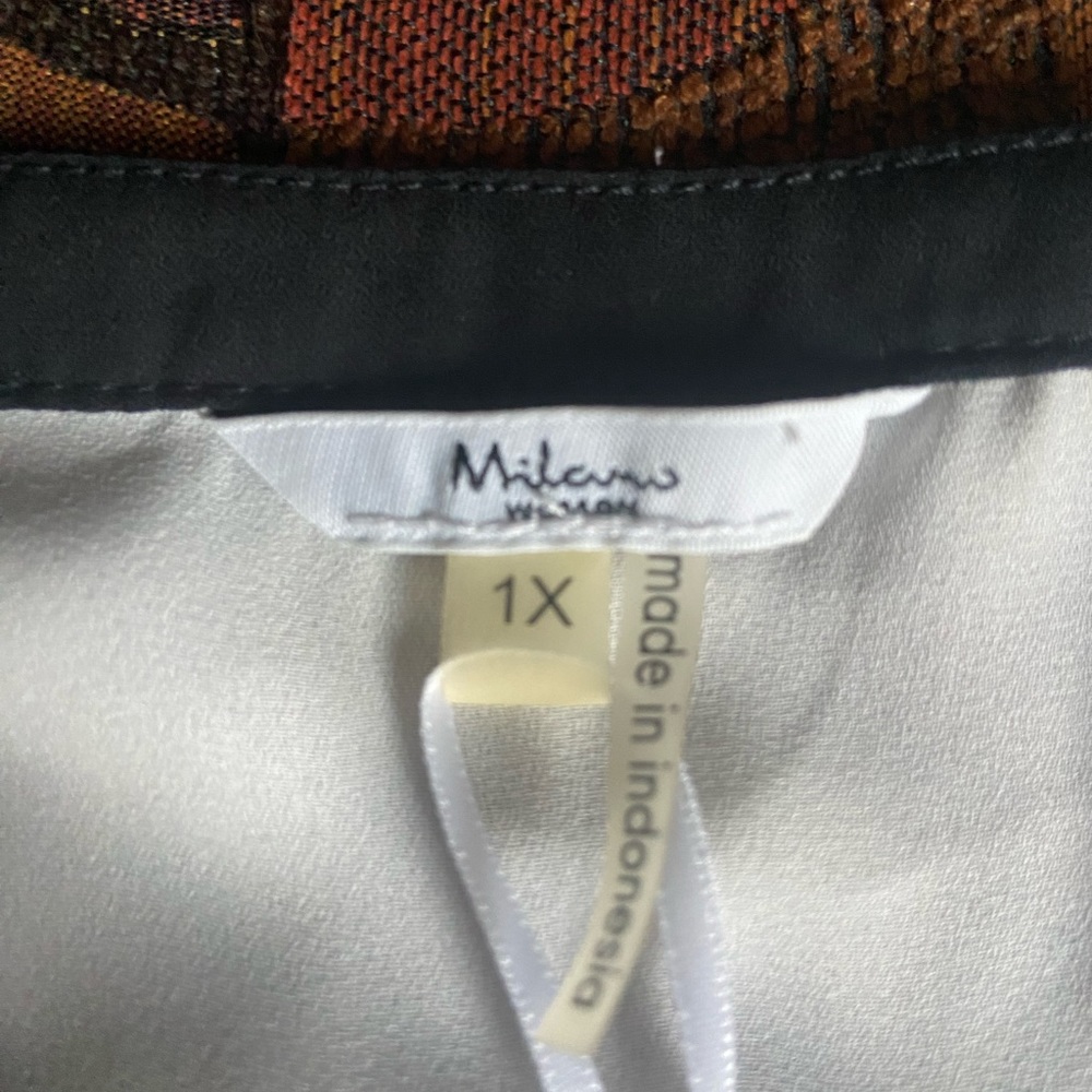 New with tag Milano Womens 1x white top